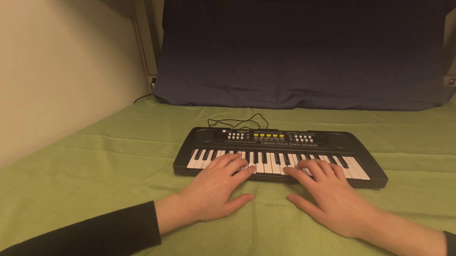 Clean RGB frame of the EgoDex piano interaction