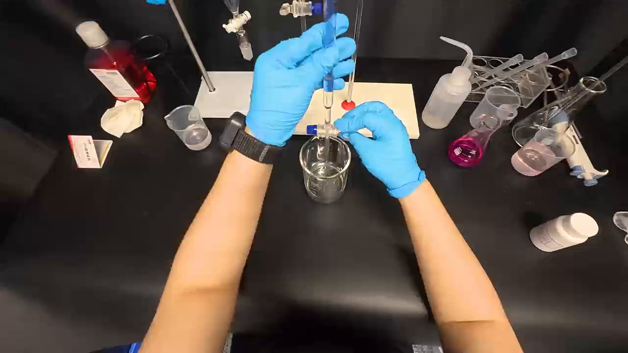 First RGB frame of the self-captured liquid transfer video